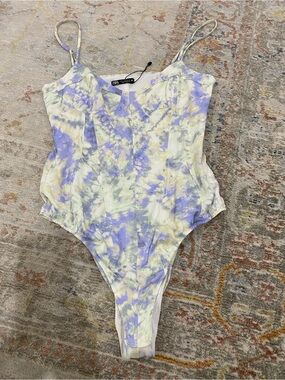 Zara Lavender Tie-Dye One-Piece